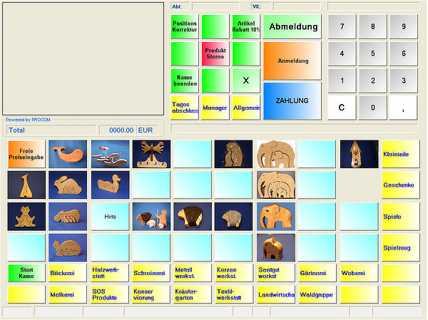 iPOS Kassensoftware - Layoutbeispiel 6